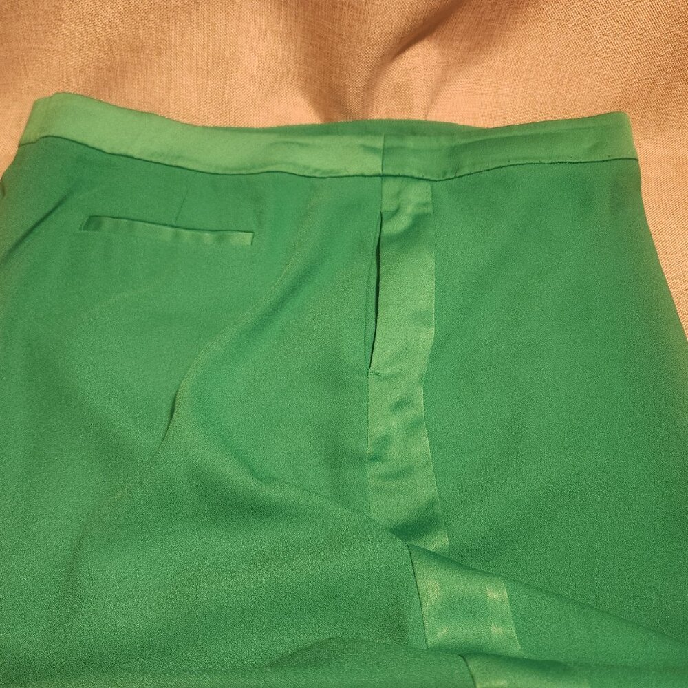 Boden Green Wide-Leg Tuxedo Pants // Sz 18L - Picture 10 of 12